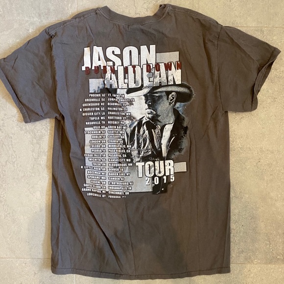 2015 Jason Aldean Burn It Down Concert Tee M - Picture 3 of 4